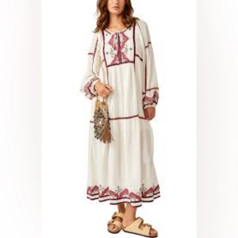 Free People Sweet escape ivory boho dress size Xsmall - Picture 3 of 12